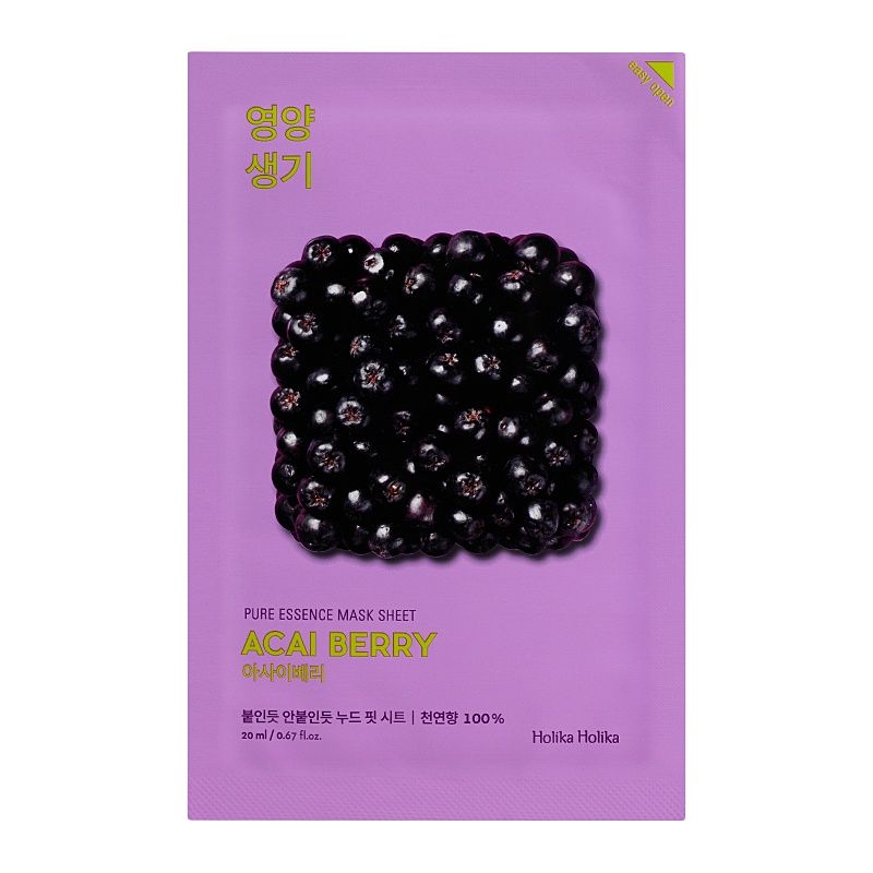 Holika Holika Pure Essence Mask Sheet- Acai Berry 23ml