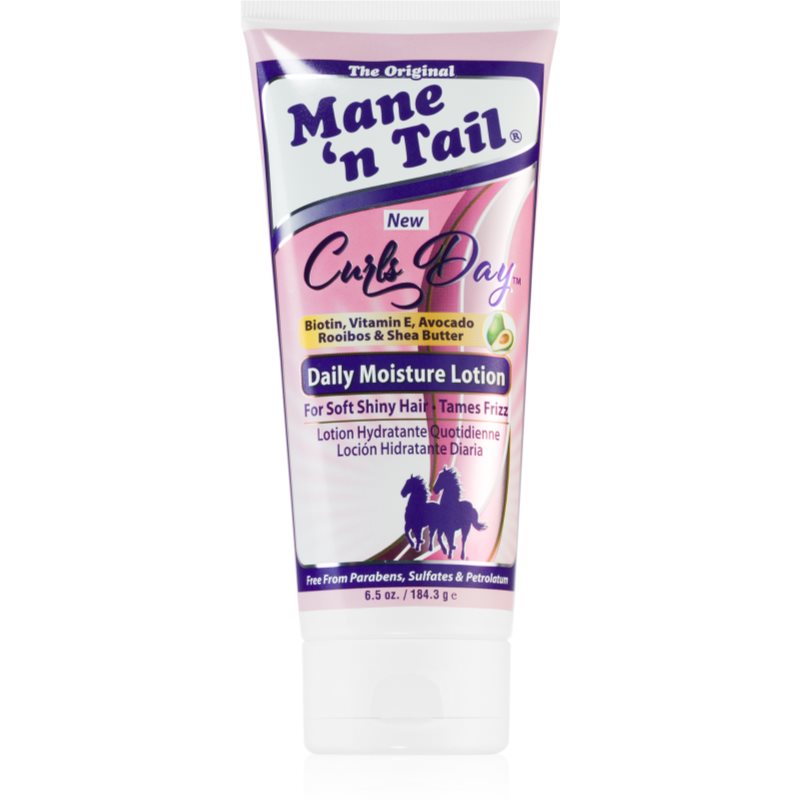 Mane 'N Tail Curls Day Daily Moisture Lotion ενυδατική φροντίδα χωρίς ξέβγαλμα για λεπτά μαλλιά 192 ml