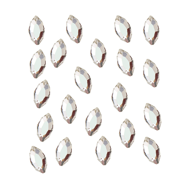 ΣΤΡΑΣ ΓΝΗΣΙΑ SWAROVSKI Navette Argent 4x2 = 20tmx
