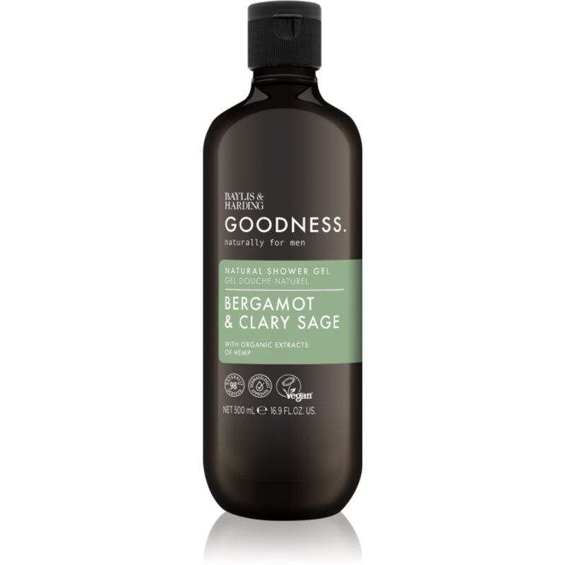 Baylis > Harding Goodness Bergamot > Clary Sage τζελ για ντους για άντρες 500 ml