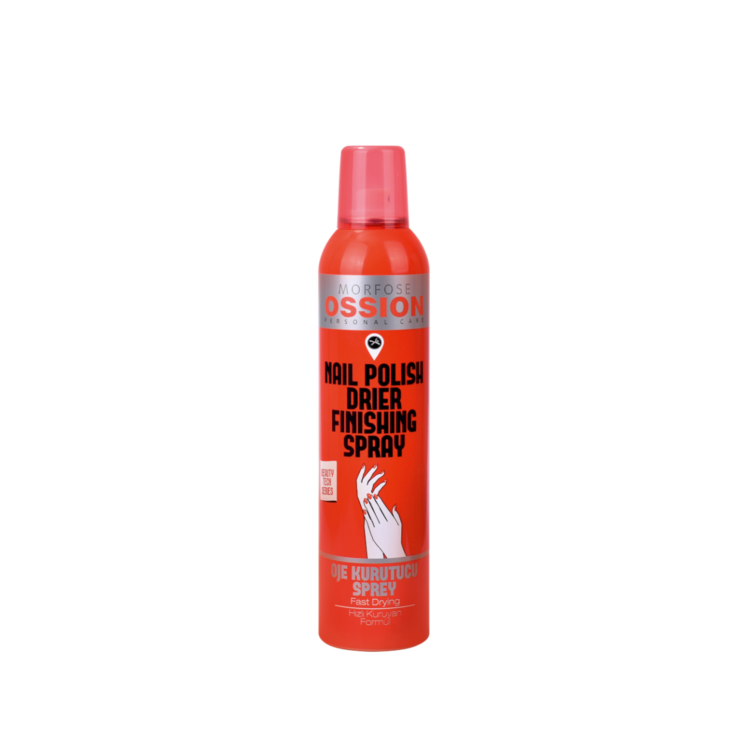 Ossion Στεγνωτικό Βερνικιών Spray- Ειδικό σπρέι ψεκασμού νυχιών για γρήγορο στέγνωμα- 300ml