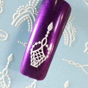 Crocus 3D Sticker B47 White