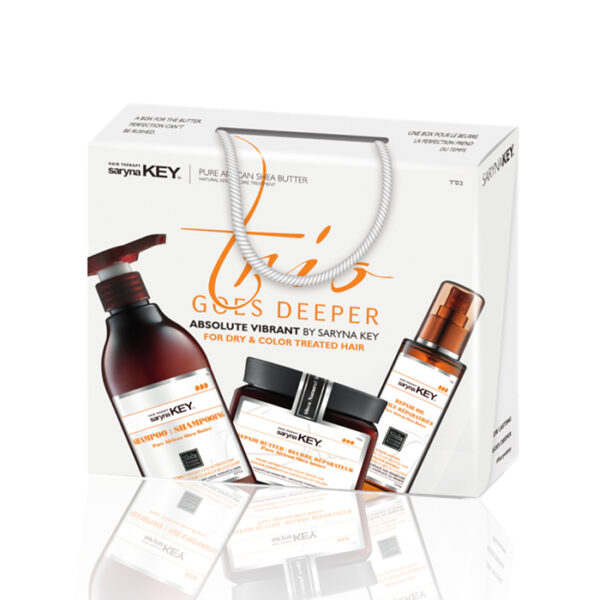 Saryna Key Τrio Goeς Deeper Absolut Vibrant (Σαμπουάν 500ml+Μάσκα 500ml+Έλαιο 105ml)