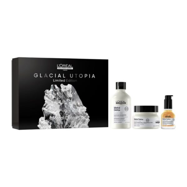 L’oreal Professionnel Limited Edition Metal Detox Trio Set για Λιγότερο Σπάσιμο &amp; Προστασία Χρώματος