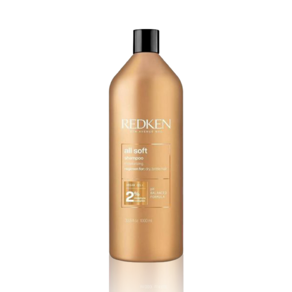 Redken All Soft Σαμπουάν Απαλότητας Και Λάμψης Για Αφυδατωμένα Μαλλιά 1000ml