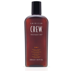 American Crew 3 In 1 Shampoo Conditioner and Body Wash 250ml