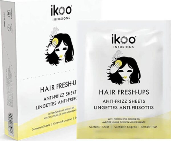 ikoo Ιnfusions Hair Fresh-Ups Anti-Frizz Sheets (8 φακελάκια)