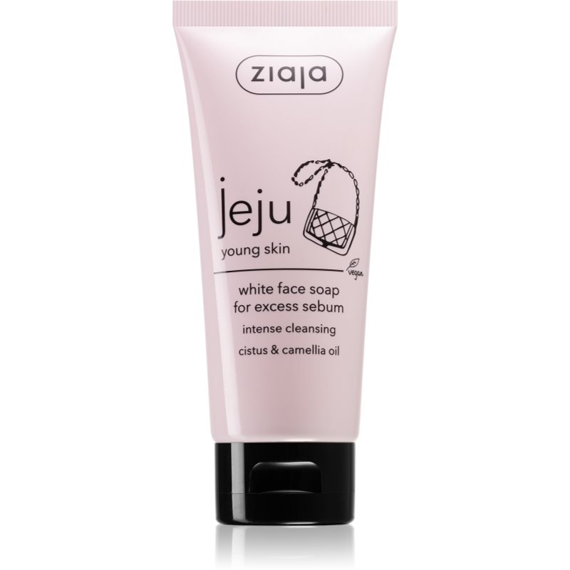 Ziaja Jeju Young Skin απαλό καθαριστικό σαπούνι Για το πρόσωπο 75 μλ
