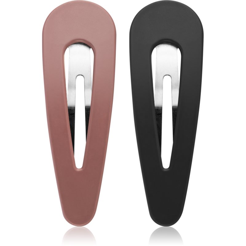 Notino Hair Collection Hair clips κλιπ για τα μαλλιά Black and mauve 2 τμχ
