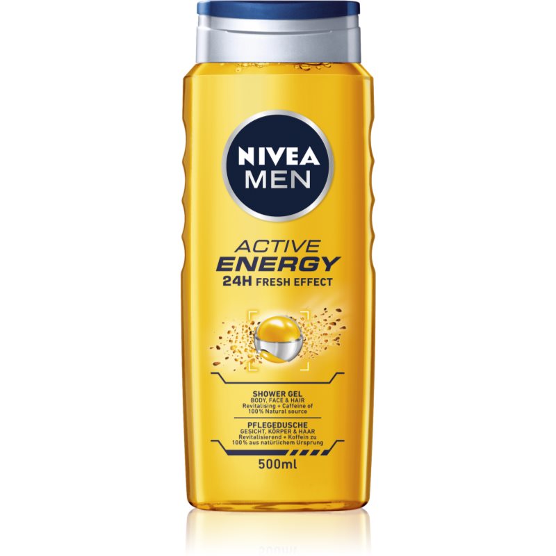 Nivea Men Active Energy τζελ για ντους για άντρες 500 ml