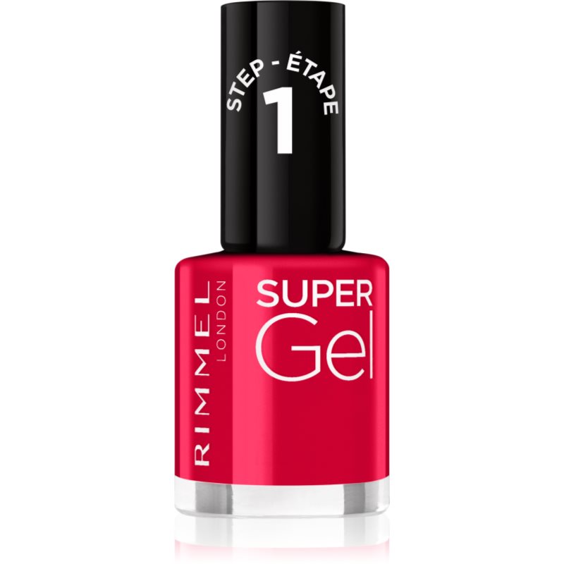 Rimmel Super Gel τζελ βερνίκι νυχιών χωρίς τη χρήση των UV/LED λαμπτήρων απόχρωση 045 Flamenco Beach 12 ml