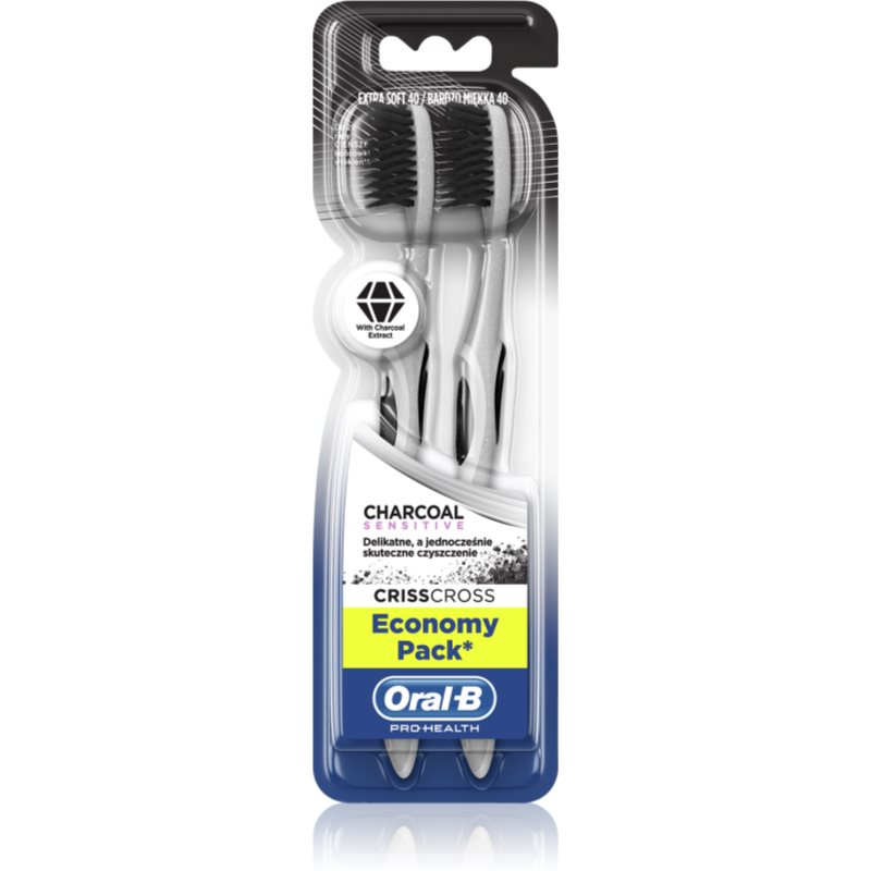 Oral B 3D White Charcoal οδοντόβουρτσα 2 τμχ