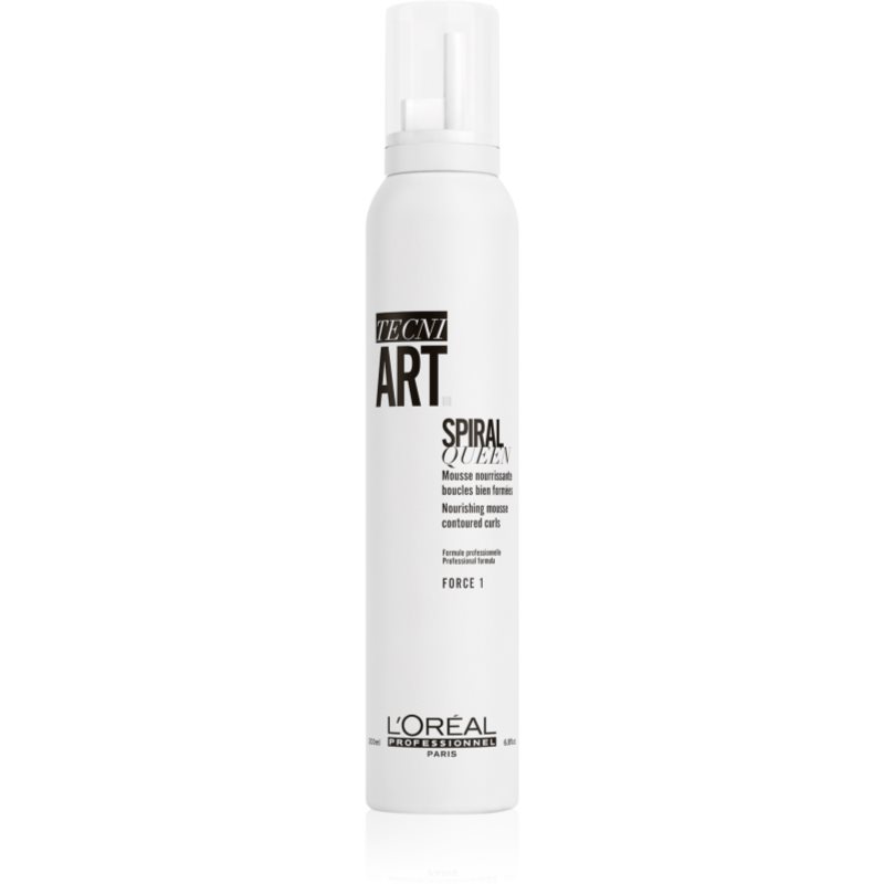 L’Oréal Professionnel Tecni.Art Spiral Queen στάιλινγκ αφρός για ορισμό και σχήμα στο χτένισμα για σγουρά μαλλιά 200 ml