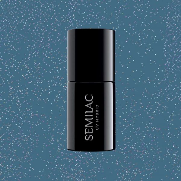 Semilac 324 ημιμόνιμο βερνίκι Sea Blue Shimmer 7ml