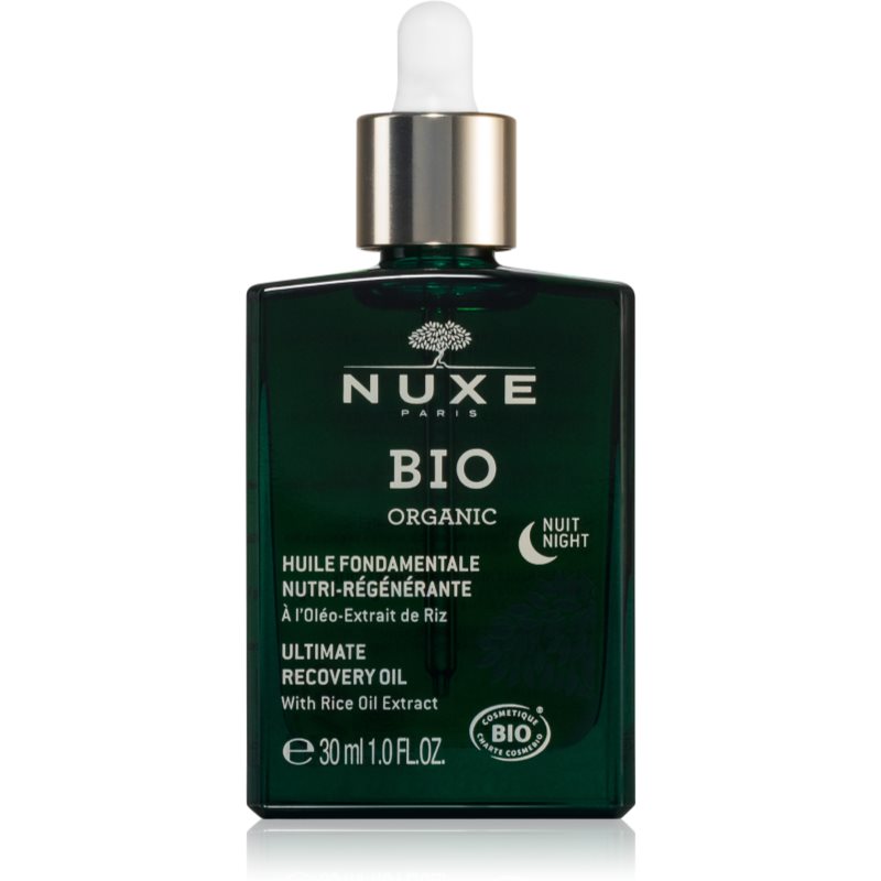 Nuxe Bio Organic Night Oil αποκαταστατικό λάδι για αναγέννηση και ανανέωση επιδερμίδας 30 ml