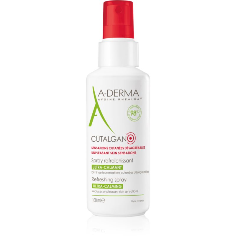 A-Derma Cutalgan Refreshing Spray καταπραϋντικό σπρέι ενάντια στους ερεθισμούς και και τον κνησμό του δέρματος 100 ml