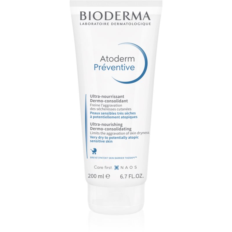 Bioderma Atoderm Préventive θρεπτική κρέμα για το σώμα για την αντιμετώπιση του ξηρού παιδικού δέρματος 200 ml