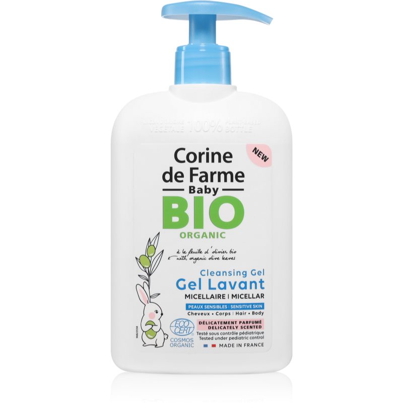 Corine de farme Baby BIO Cleansing Gel μικυλλιακό τζελ για σώμα και μαλλιά για παιδιά 500 ml