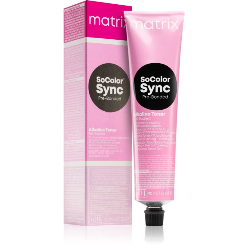 Matrix SoColor Sync Pre-Bonded Alkaline Toner Full-Bodied αλκαλικό τονωτικό για τα μαλλιά απόχρωση 5Mm Hellbraun Mocca Mocca 90 ml