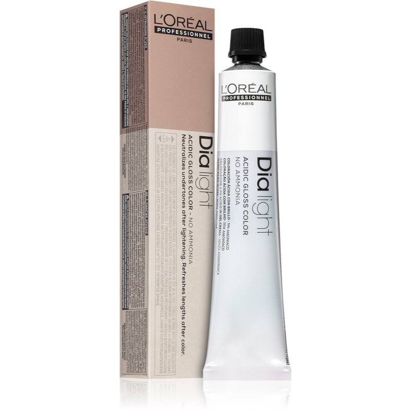 L’Oréal Professionnel Dia Light μόνιμη βαφή μαλλιών χωρίς αμμωνία απόχρωση 10.32 Milkshake Platino Dorato Irisé 50 ml