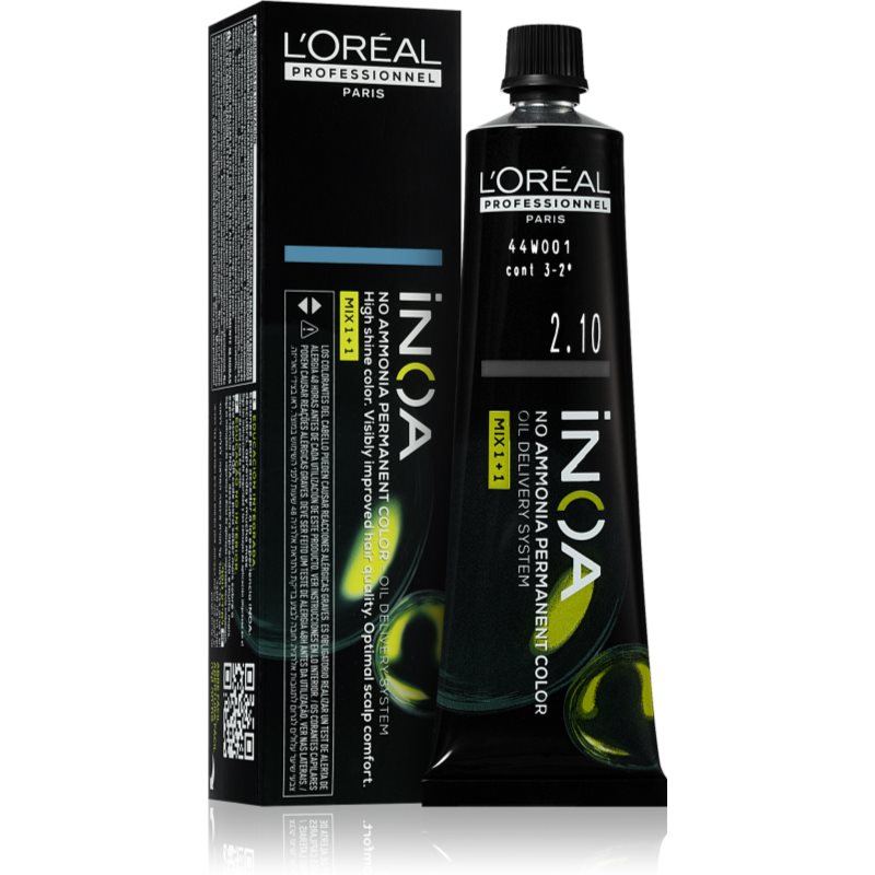 L’Oréal Professionnel Inoa μόνιμη βαφή μαλλιών χωρίς αμμωνία απόχρωση 2.10 60 ml