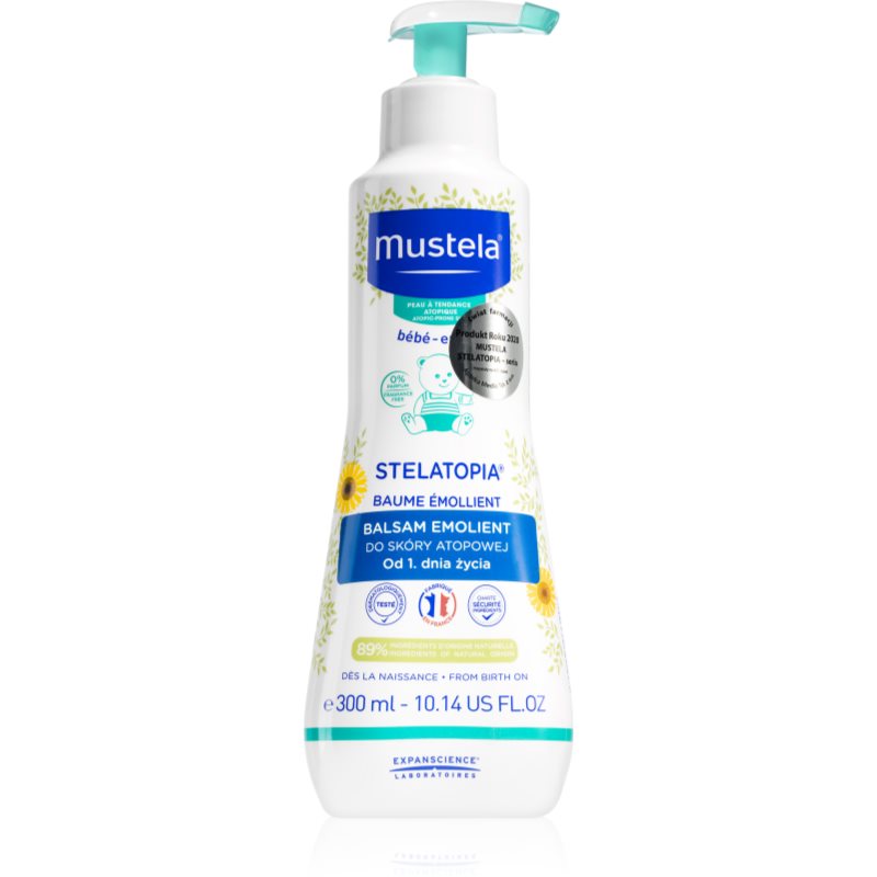 Mustela Bébé Stelatopia μαλακτικό βάλσαμο για παιδιά από τη γέννηση 300 μλ