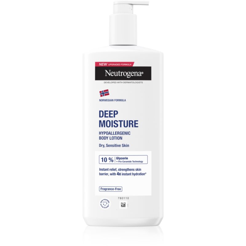 Neutrogena Norwegian Formula® βαθιά ενυδατική λοσιόν σώματος για ευαίσθητο δέρμα 400 ml