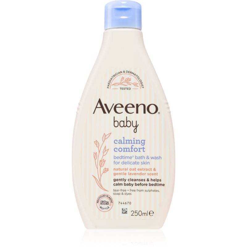 Aveeno Baby Calming Comfort τζελ πλυσίματος για καλό ύπνο για παιδικό δέρμα 250 μλ