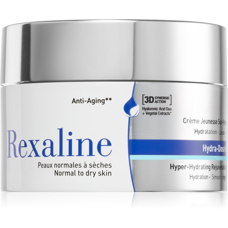 Rexaline 3D Hydra-Dose Rich ενυδατική και λειαντική κρέμα προσώπου για κανονική έως ξηρή επιδερμίδα 50 ml
