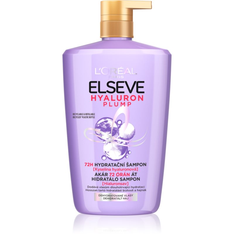 L’Oréal Paris Elseve Hyaluron Plump ενυδατικό σαμπουάν με υαλουρονικό οξύ 1000 ml