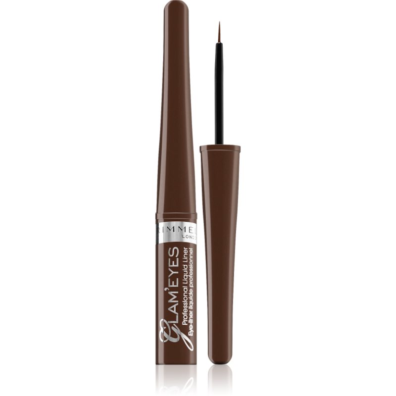 Rimmel Glam' Eyes υγρό λάινερ ματιών απόχρωση 002 Brown Velvet 3,5 ml