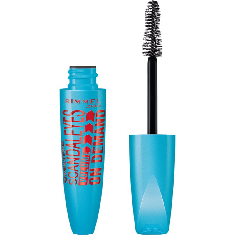 Rimmel ScandalEyes Volume On Demand αδιάβροχη μάσκαρα για όγκο απόχρωση 001 Black 12 ml