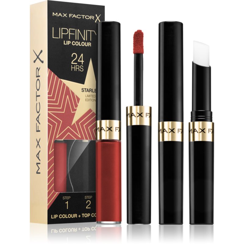 Max Factor Lipfinity Rising Stars μακράς διαρκείας ρευστό κραγιόν με βάλσαμο απόχρωση 88 Starlet 2 τμχ