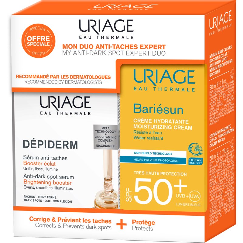 Uriage Dépiderm Anti-Dark Spot Expert Duo σετ δώρου για την αντιμετώπιση των μαύρων κηλίδων