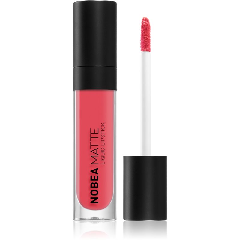 NOBEA Day-to-Day Matte Liquid Lipstick ματ υγρό κραγιόν απόχρωση Raspberry Red #M06 7 μλ