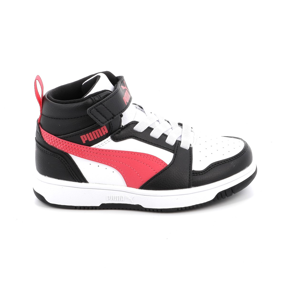 Παιδικό Αθλητικό Μποτάκι για Αγόρι Puma Rebound V6 Mid AC+ Ps Χρώματος Λευκό 393832-16