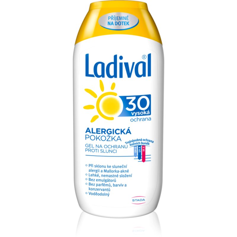 Ladival Allergic προστατευτικό κρεμώδες αντηλιακό τζελ κατά της ηλιακής αλλεργίας SPF 30 200 ml