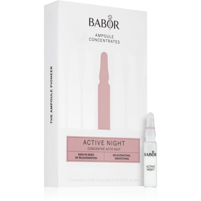 BABOR Ampoule Active Night αμπούλα για αναγέννηση επιδερμίδας 7x2 ml