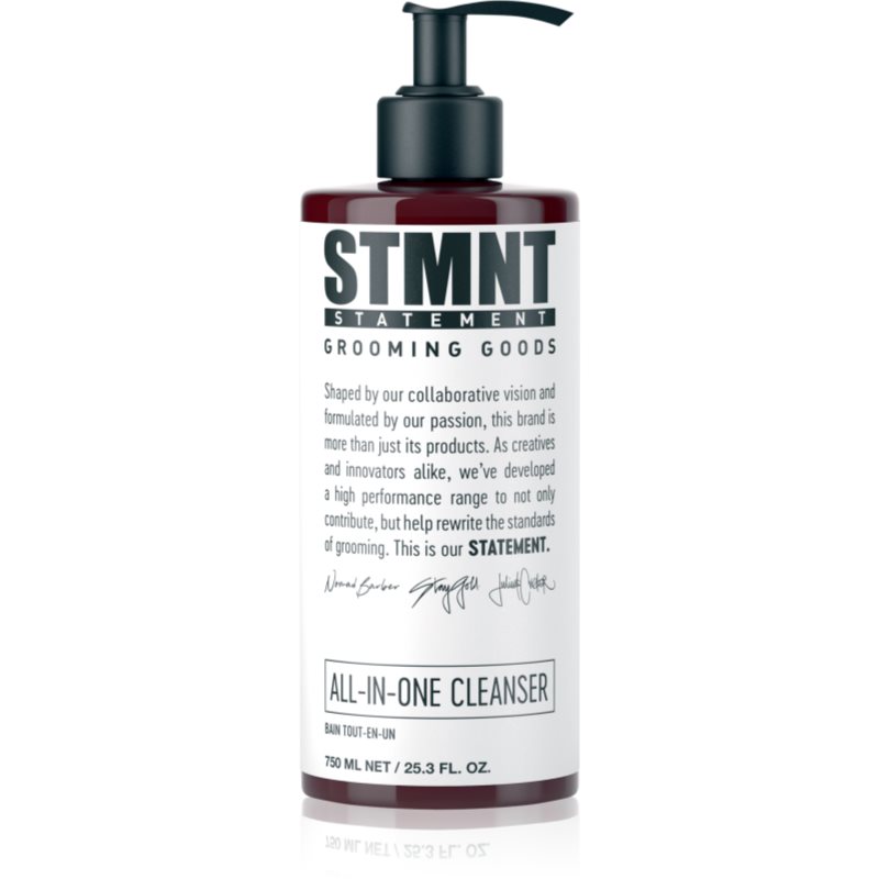 STMNT Care All-In-One Cleanser σαμπουάν για τα μαλλιά, τα γένια και το σώμα 750 ml