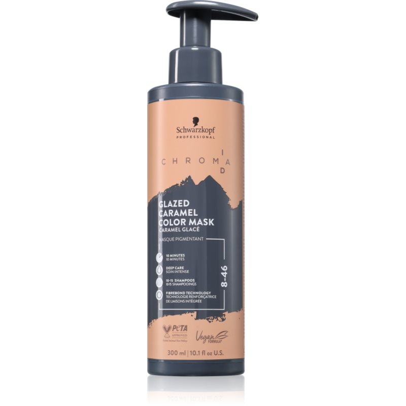 Schwarzkopf Professional Chroma ID Color Mask Μάσκα με τεχνολογία intense bonding color για τα μαλλιά απόχρωση 8-46 Glazed Caramel 300 ml