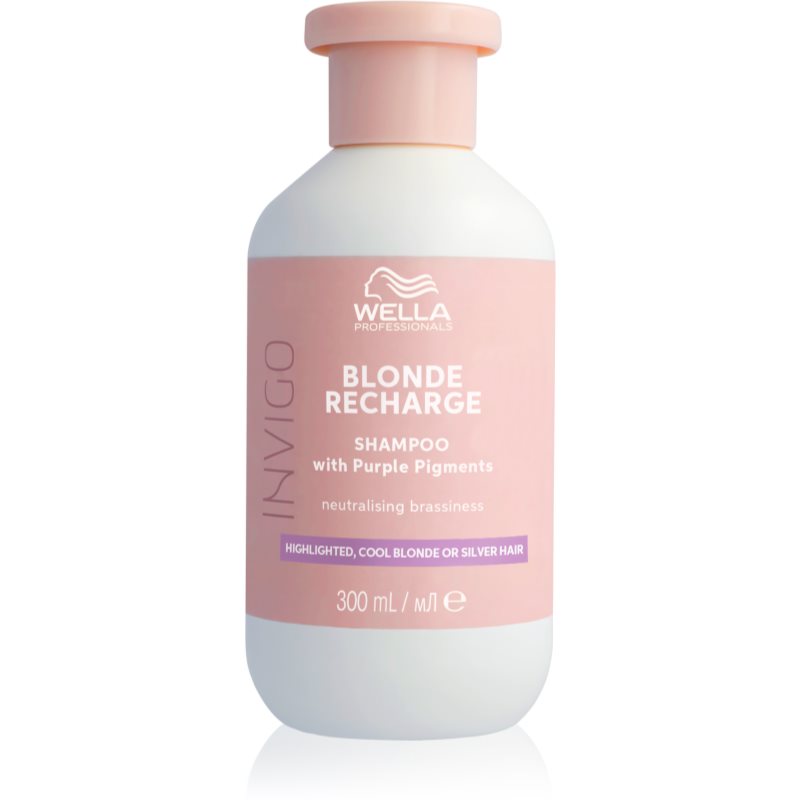 Wella Professionals Invigo Blonde Recharge σαμπουάν για ξανθά μαλλιά εξουδετέρωση κίτρινων αποχρώσεων 300 ml