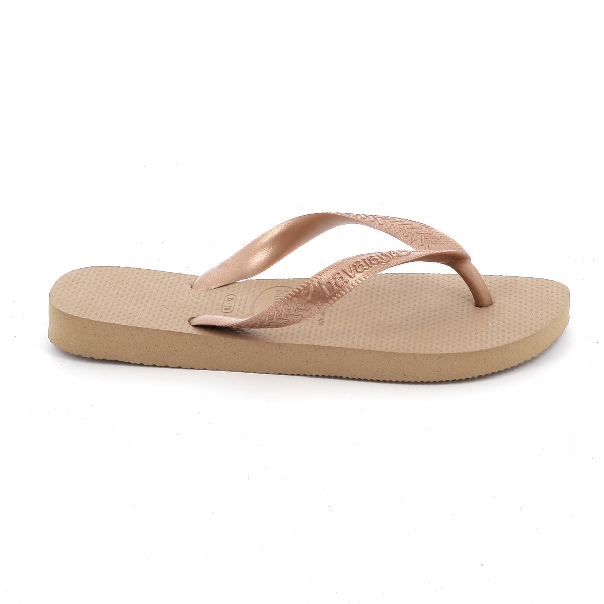 Γυναικεία Σαγιονάρα Havaianas Top Tiras Χρώματος Χρυσό 4137428-3581