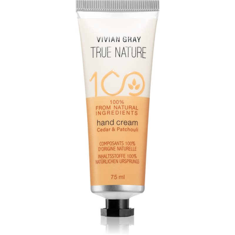 Vivian Gray True Nature Cedar > Patchouli ενυδατική κρέμα για τα χέρια 75 ml