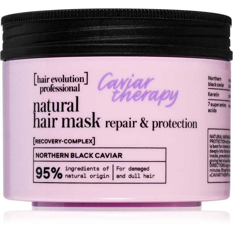 Natura Siberica Hair Evolution Caviar Therapy βαθιά ενισχυτική μάσκα μαλλιών για ξηρά και κατεστραμμένα μαλλιά 150 ml