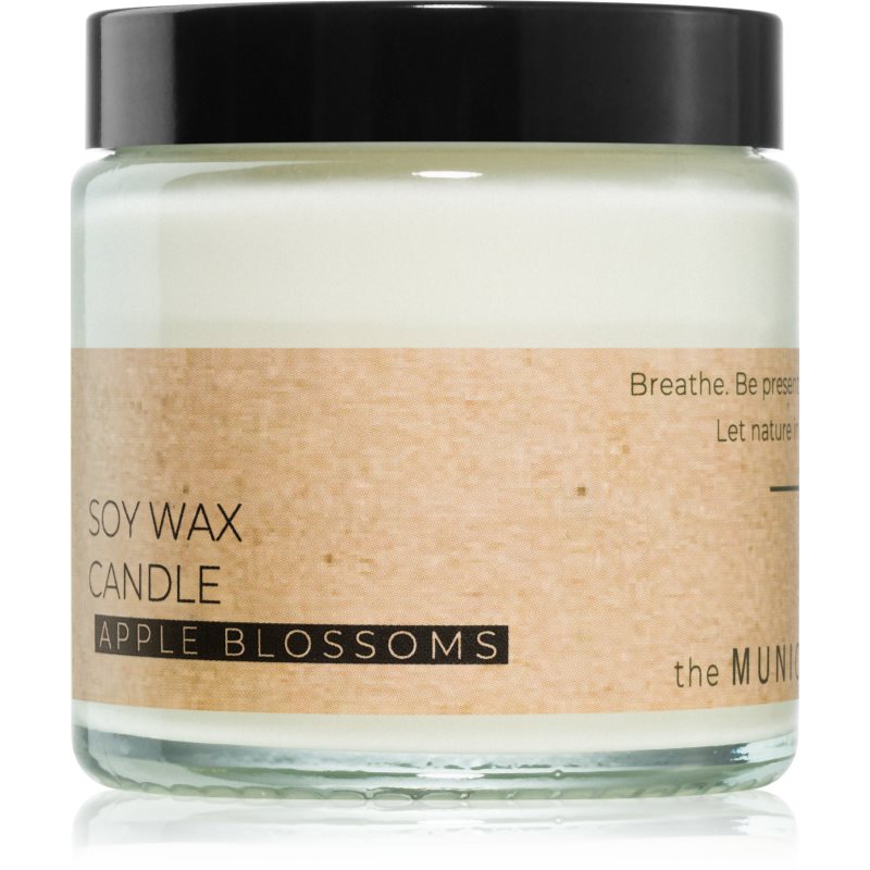 The Munio Apple Blossom αρωματικό κερί με ξύλινο φιτίλι 100 ml