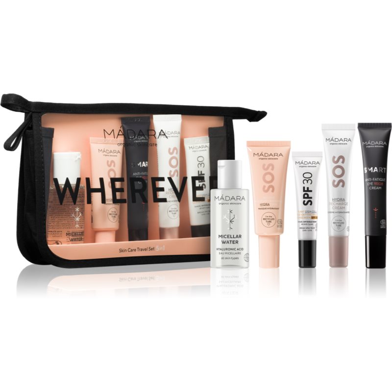 MÁDARA WHEREVER Travel Set 5-In-1 σετ ταξιδιού για τέλεια επιδερμίδα