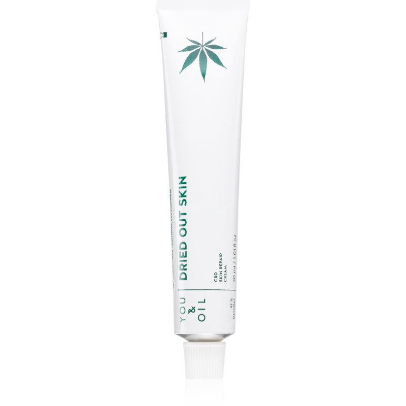 You>Oil CBD (5%) Dried Out Skin θρεπτική αναγεννητική κρέμα για αφυδατωμένη και πολύ ξηρή επιδερμίδα 30 ml
