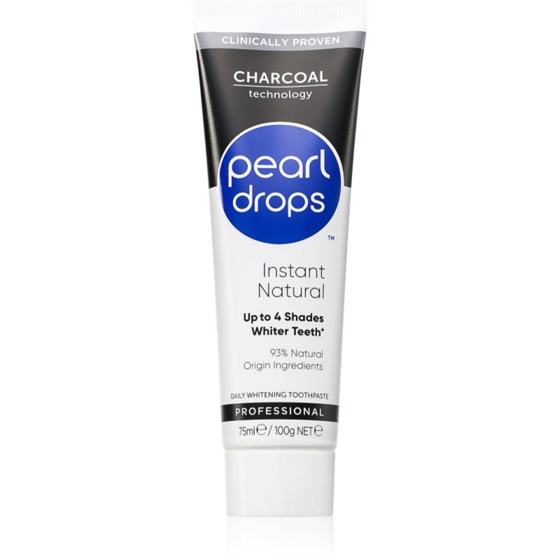 Pearl Drops Instant Natural Black λευκαντική οδοντόκρεμα 75 ml