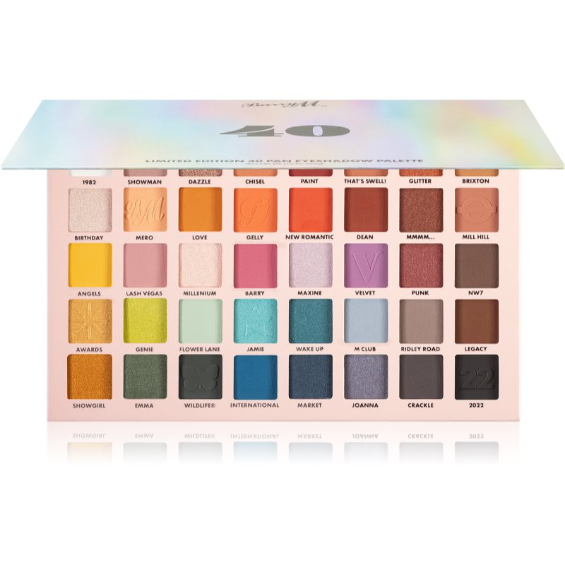 Barry M 40 Pan Palette παλέτα με σκιές ματιών 36 γρ
