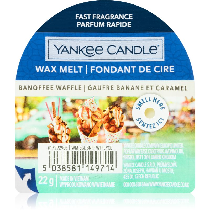 Yankee Candle Banoffee Waffle κερί για αρωματική λάμπα 22 γρ